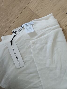 White + Warren Cream Lightweight Travel Wrap
